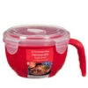 B&M Microwavable Food Bowl With Handle -Kitchen Supply Store 304743 Microwavable Food Bowl with Handle red 21