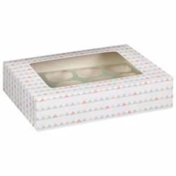 Betty Winters Large Cupcake Boxes 2pk -Kitchen Supply Store 320784 4pk cupcake boxes holds 12 pastel triangles 2