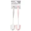 B&M Suction Dish Brushes 2pk - Grey & Blush -Kitchen Supply Store 321988 2pk suction dish brush grey and blush
