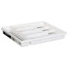 Addis Non-Slip Cutlery Tray - White -Kitchen Supply Store 335260 addis non slip cutlery tray white grey 2