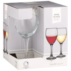 B&M Wine Glasses 4pk -Kitchen Supply Store 338802 set of 4 wine glasses