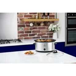 Tower 3.5L Slow Cooker - Stainless Steel -Kitchen Supply Store 338842 tower 6.5l slow cooker copper