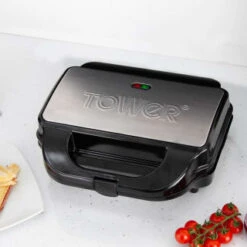 Tower 3-in-1 Deep Fill Snack Maker - Silver -Kitchen Supply Store 346395 3in1 deep fill snack maker