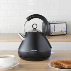 Goodmans Pyramid Kettle 1.5L - Matt Black -Kitchen Supply Store 354912 goodmans pyramid kettle black