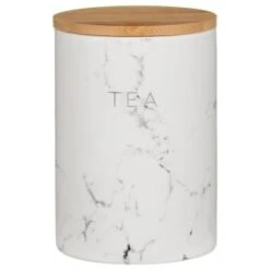 B&M Marble Effect Kitchen Canisters 3pc -Kitchen Supply Store 356820 storage canisters marble effect tea