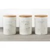 B&M Marble Effect Kitchen Canisters 3pc -Kitchen Supply Store 356820 storage canisters marble effect tea coffee sugar main