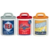 B&M Retro Canister Set 3pc -Kitchen Supply Store 356953 storage canisters retro tea coffee sugar 2