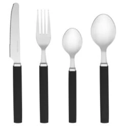 B&M Cutlery Set With Caddy 16pc - Black -Kitchen Supply Store 357347 16pc cutlery set with caddy black