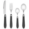 B&M Soft Touch Cutlery Set 16pc - Grey 2 B&M Soft Touch Cutlery Set 16pc - Grey -Kitchen Supply Store 357349 16pc soft touch cutlery set grey 2