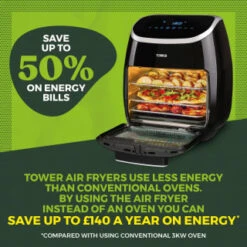 Tower 5-in-1 Air Fryer Oven 11L -Kitchen Supply Store 357961 tower 5 in 1 air fryer oven 11l 15