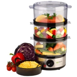 Mo Health 3 Tier Steamer 7 Mo Health 3 Tier Steamer -Kitchen Supply Store 358352 mo farah 3 tier steamer 3