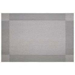 B&M Metallic Woven Placemats - Silver 4pk -Kitchen Supply Store 363869 4pk silver metallic woven placemats 4