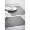 B&M Metallic Woven Placemats - Charcoal 4pk -Kitchen Supply Store 363876 4pk woven charcoal placemats 3