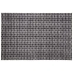 B&M Metallic Woven Placemats - Charcoal 4pk -Kitchen Supply Store 363876 4pk woven charcoal placemats 4