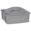 B&M Grey Slogan Cleaning Caddy - Freshen Up -Kitchen Supply Store 367012 slogan cleaning caddy grey freshen up