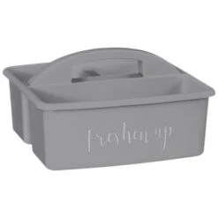 B&M Grey Slogan Cleaning Caddy - Freshen Up