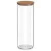 B&M Tall Storage Container With Bamboo Lid -Kitchen Supply Store 368019 round storage container with bamboo lid 1750ml