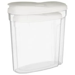 B&M Cereal Storage Container Set 2pk - White -Kitchen Supply Store 368613 cereal storage set 2 pk white 2