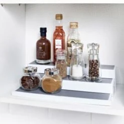 B&M 3 Tier Expandable Cupboard Organiser