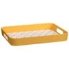 B&M Sausage Dog Bamboo Tray With Handles - Ochre -Kitchen Supply Store 369483 sausage dog printed bamboo tray with handles ochre 3