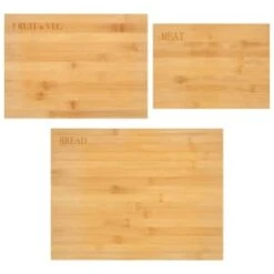 B&M Bamboo Chop Boards 3pc -Kitchen Supply Store 369676 3pc bamboo chop boards group