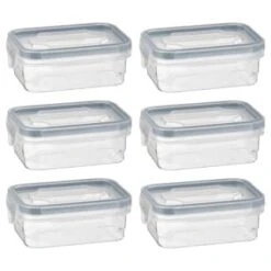 B&M Clip Top Mini Food Containers 6pk - Grey -Kitchen Supply Store 369680 6pk mini clip top containers grey group