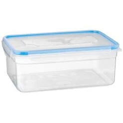 B&M Clip Top Food Containers 4pk - Blue -Kitchen Supply Store 369681 4pk clip top food containers blue 2