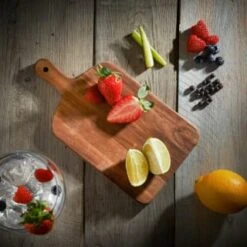 B&M Mini Acacia Wood Serve Boards 2pk -Kitchen Supply Store 375102 2pk mini acacia wood serve boards