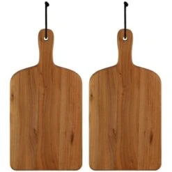 B&M Mini Acacia Wood Serve Boards 2pk -Kitchen Supply Store 375102 2pk mini acacia wood serve boards group