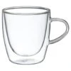 B&M Double Walled Glass Coffee Mug