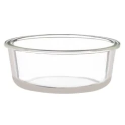 B&M Round Glass Food Container With Bamboo Lid -Kitchen Supply Store 376821 round glass food container 3