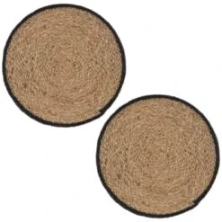 B&M Urban Paradise Woven Placemats 2pk - Natural -Kitchen Supply Store 380094 2pk urban paradise natural woven placemats 3