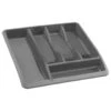 Addis Cutlery Drawer Organiser - Grey -Kitchen Supply Store 380148 addis eco drawer organiser grey