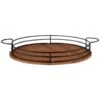 B&M Black Wire & Wood Serving Tray 2 B&M Black Wire & Wood Serving Tray -Kitchen Supply Store 380186 black wire and wood serving tray 2