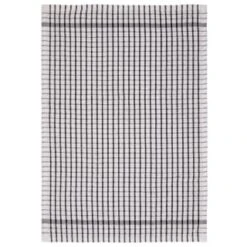 B&M Check Tea Towels - Black 3pk -Kitchen Supply Store 380307 3pk check tea towels black 3