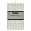 B&M Check Tea Towels - Sage 3pk -Kitchen Supply Store 380309 3pk check tea towels sage