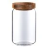 B&M Homestead Small Airtight Glass Jar With Acacia Lid 1 B&M Homestead Small Airtight Glass Jar With Acacia Lid -Kitchen Supply Store 380516 airtight glass jar small
