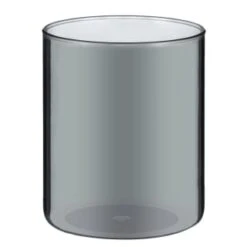 B&M Urban Paradise Small Smokey Glass Jar With Stainless Steel Lid -Kitchen Supply Store 380533 smoked glass jar small 2