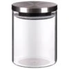 B&M Small Glass Cannister With Stainless Steel Lid -Kitchen Supply Store 380546 glass cannister small