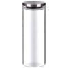 B&M Large Glass Cannister With Stainless Steel Lid 2 B&M Large Glass Cannister With Stainless Steel Lid -Kitchen Supply Store 380548 glass cannister large 2