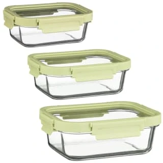 B&M Green Glass Food Container - Medium 5 B&M Green Glass Food Container - Medium - Image 3