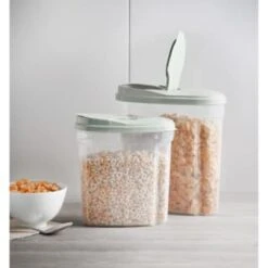 B&M Cereal Storage Container Set 2pk - Sage -Kitchen Supply Store 380752 cereal storage set 2 peice sage 6