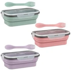 B&M Collapsible Lunch Box - Sage -Kitchen Supply Store 383522 collapsible lunch box 4