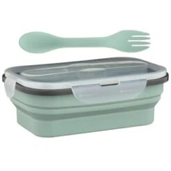 B&M Collapsible Lunch Box - Sage -Kitchen Supply Store 383522 collapsible lunch box 8