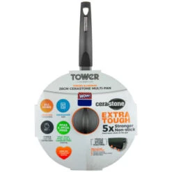 Tower Cerastone Multi-Pan 28cm -Kitchen Supply Store 383608 28cm cerastone multi pan
