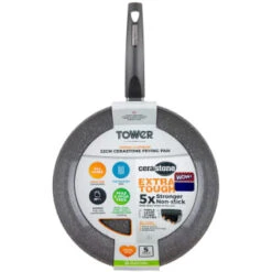 Tower Cerastone Frying Pan 32cm -Kitchen Supply Store 383609 32cm cerastone frying pan