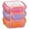 Simply Kids Clip Lock Tubs 3pk - Pink & Purple -Kitchen Supply Store 385228 3pk simply kids clip lock tubs