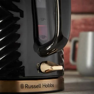 Russell Hobbs Groove Kettle 1.7L - Black & Gold 5 Russell Hobbs Groove Kettle 1.7L - Black & Gold - Image 3