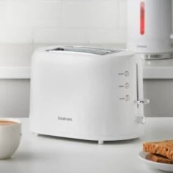 Goodmans Plastic 2 Slice Toaster - White -Kitchen Supply Store 386700 goodmans plastic 2 slice toaster white 3