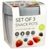 B&M Set Of 3 Snack Pots 3pk -Kitchen Supply Store 388508 set of 3 snackpots
